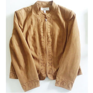 Proportion Petite Conrad C Faux Suede Jacket (16P)